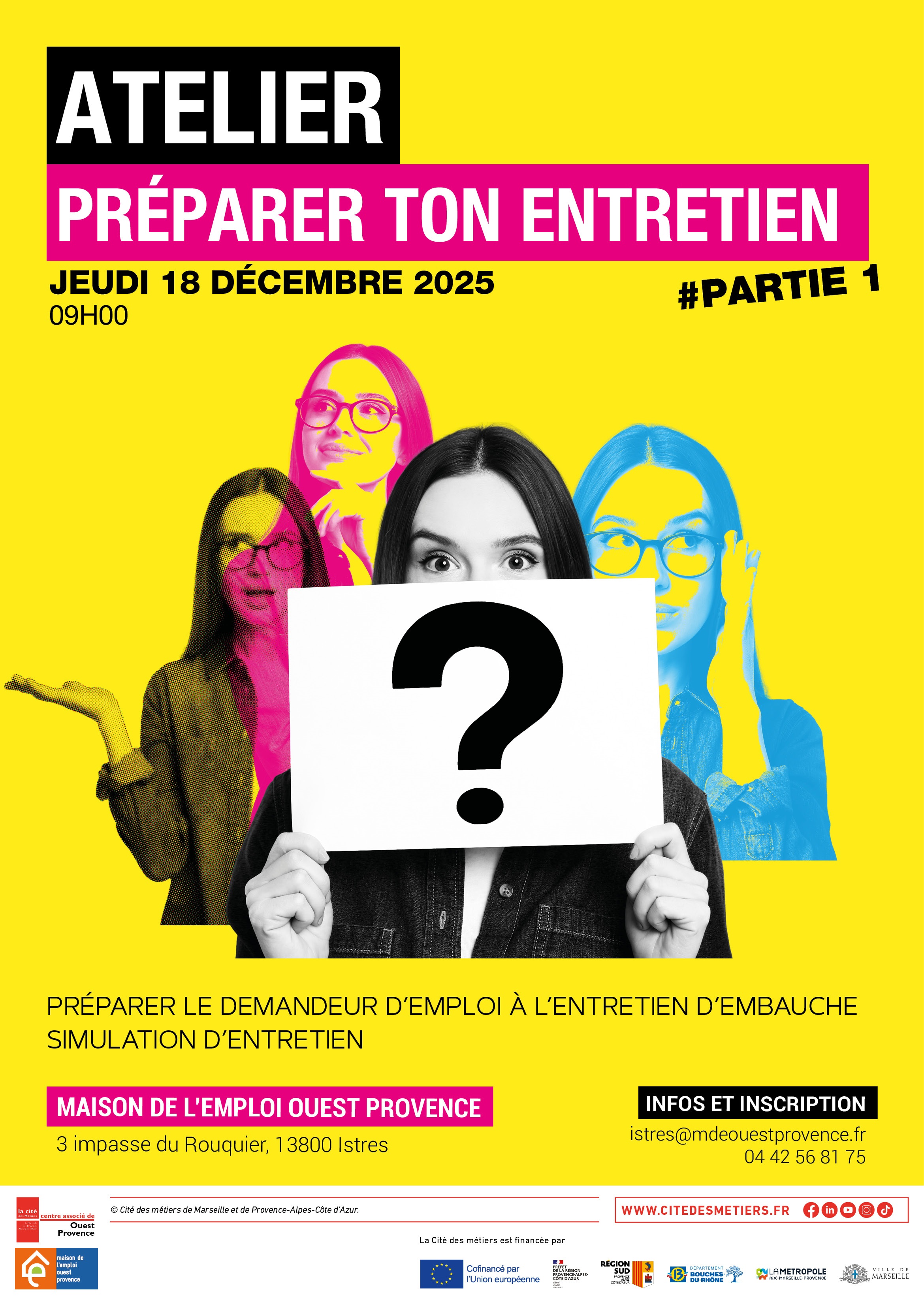 Atelier "Job qui peut' Prépare ton entretien 18 et 19/12/2025